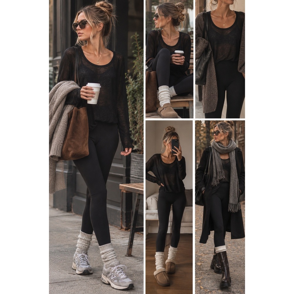 Chaser Sheer true black slub jersey long sleeve Blouse med. easy wear layer sm